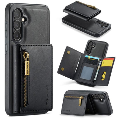 DG.MING M5 Series Zip RFID Multi Card Detachable Leather Phone Case, For Galaxy S26+ 5G, For Galaxy S26 Ultra 5G, For Galaxy S26 5G, For Samsung Galaxy S25 FE 5G, For Samsung Galaxy S25 Edge 5G, For Galaxy S25 5G, For Galaxy S25+ 5G                    ...