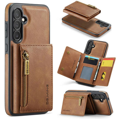 DG.MING M5 Series Zip RFID Multi Card Detachable Leather Phone Case, For Galaxy S26+ 5G, For Galaxy S26 Ultra 5G, For Galaxy S26 5G, For Samsung Galaxy S25 FE 5G, For Samsung Galaxy S25 Edge 5G, For Galaxy S25 5G, For Galaxy S25+ 5G                    ...