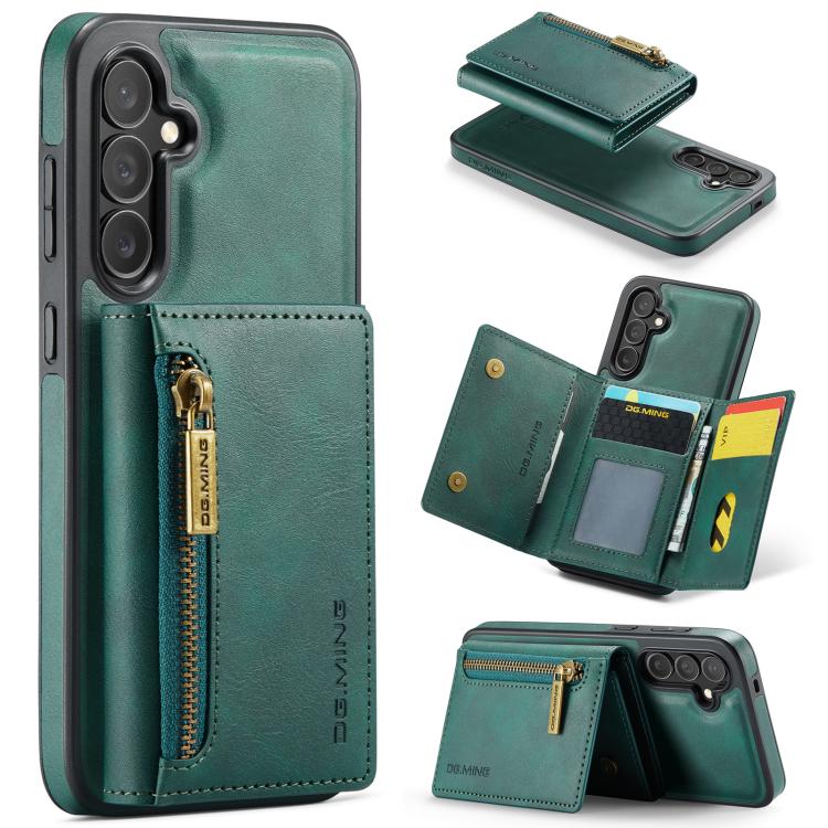 DG.MING M5 Series Zip RFID Multi Card Detachable Leather Phone Case, For Galaxy S26+ 5G, For Galaxy S26 Ultra 5G, For Galaxy S26 5G, For Samsung Galaxy S25 FE 5G, For Samsung Galaxy S25 Edge 5G, For Galaxy S25 5G, For Galaxy S25+ 5G                    ...