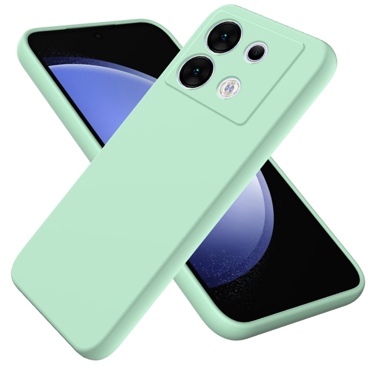 Solid Color Liquid Silicone Dropproof Full Coverage Phone Case