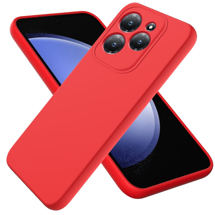 Solid Color Liquid Silicone Dropproof Full Coverage Phone Case