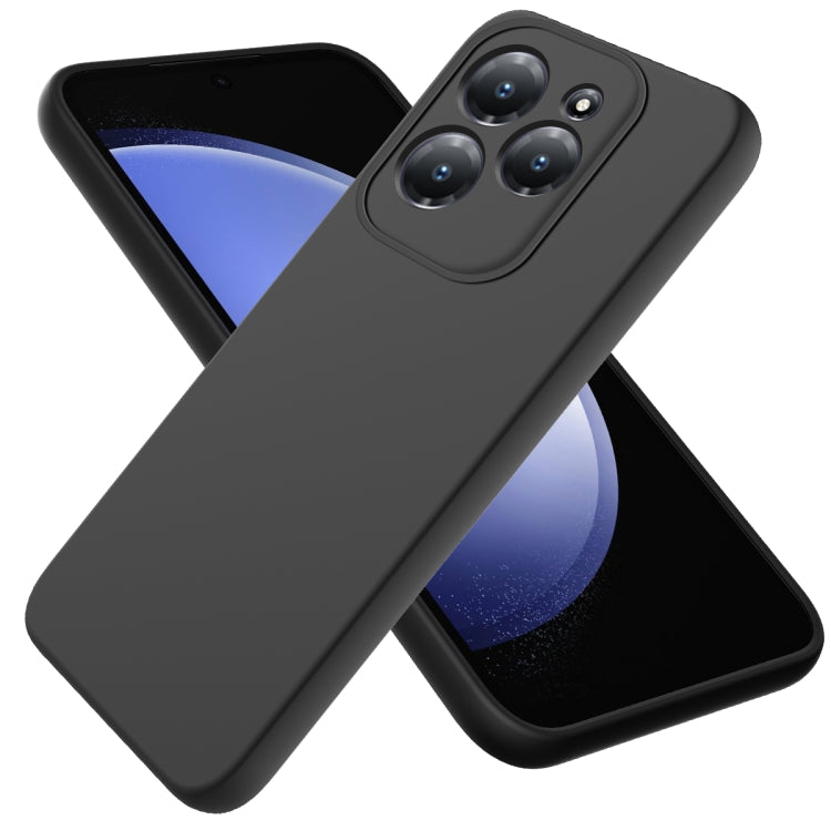 Solid Color Liquid Silicone Dropproof Full Coverage Phone Case