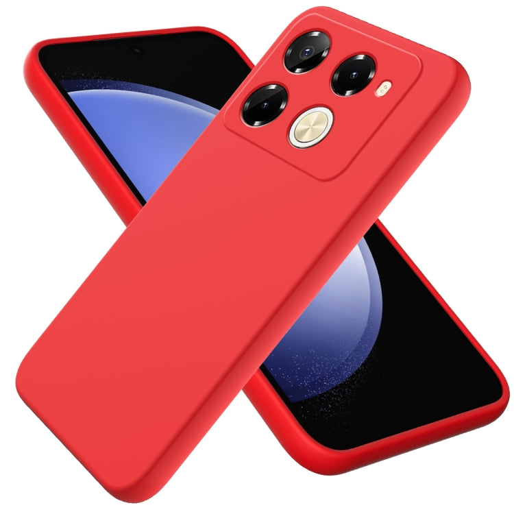 Solid Color Liquid Silicone Dropproof Full Coverage Phone Case