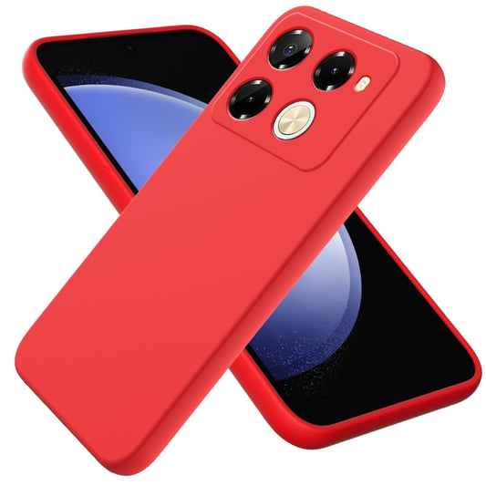 Solid Color Liquid Silicone Dropproof Full Coverage Phone Case