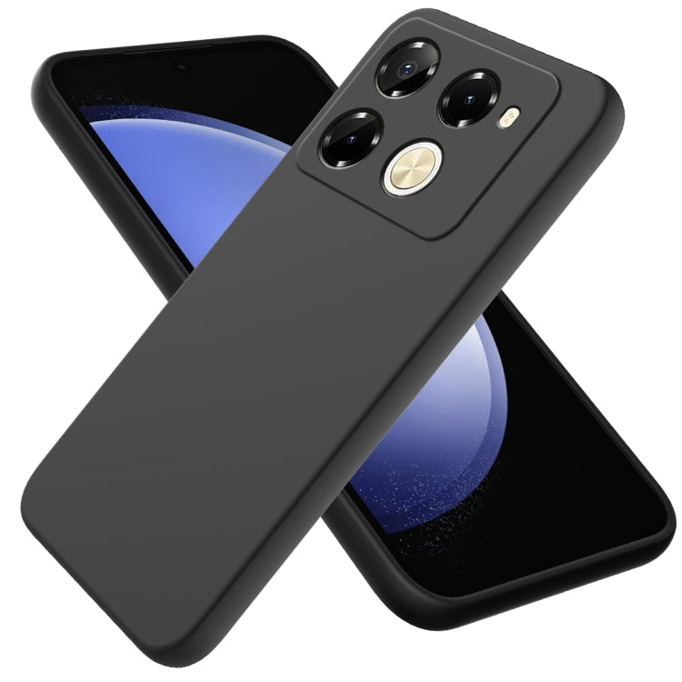 Solid Color Liquid Silicone Dropproof Full Coverage Phone Case
