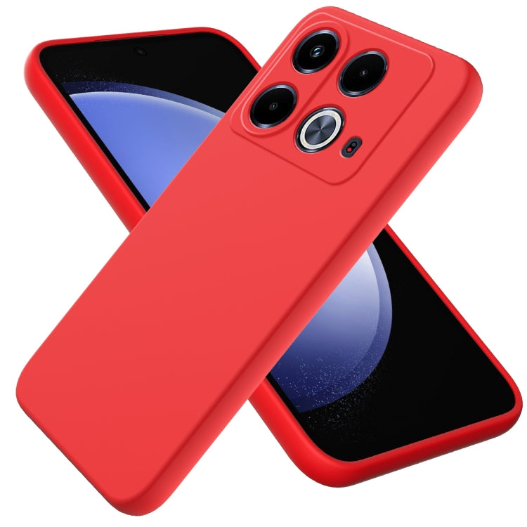 Solid Color Liquid Silicone Dropproof Full Coverage Phone Case