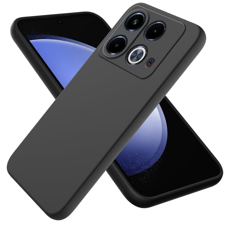 Solid Color Liquid Silicone Dropproof Full Coverage Phone Case
