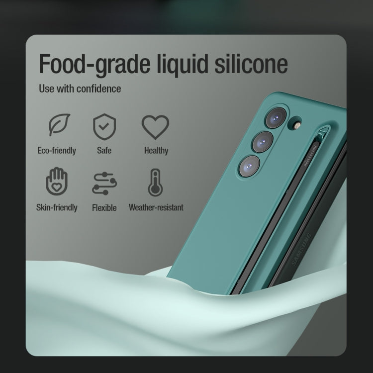 NILLKIN Flex Pure PC + Liquid Silicone Phone Case with S Pen, For Samsung Galaxy Z Fold5