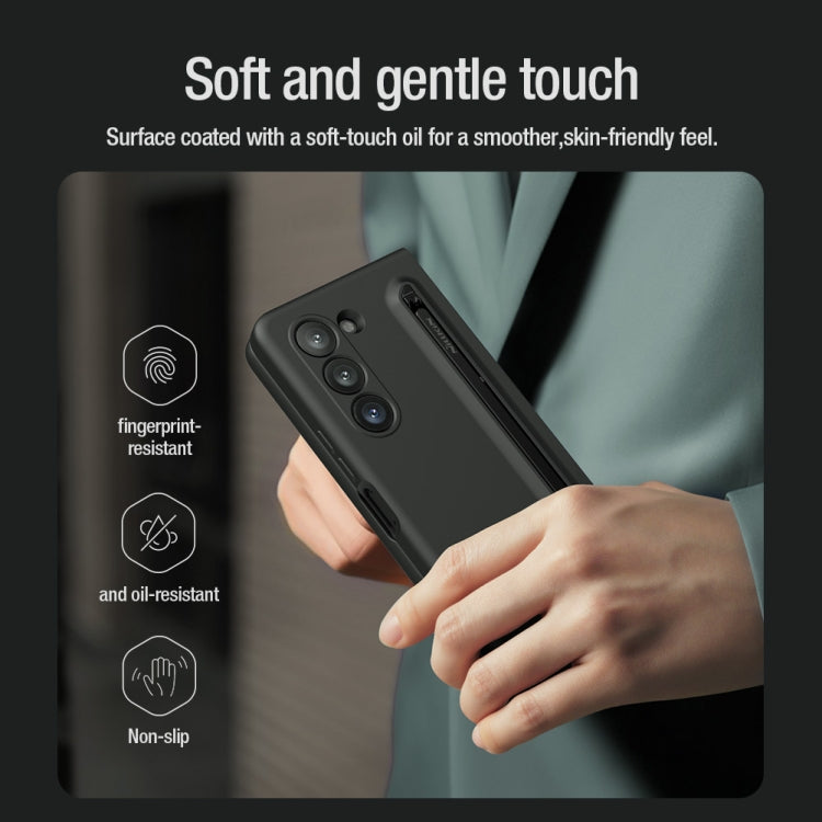 NILLKIN Flex Pure PC + Liquid Silicone Phone Case with S Pen, For Samsung Galaxy Z Fold5