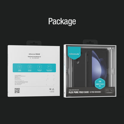 NILLKIN Flex Pure PC + Liquid Silicone Phone Case with S Pen, For Samsung Galaxy Z Fold5