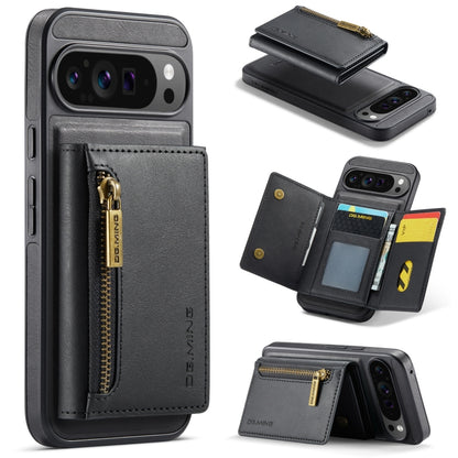 DG.MING M5 Series Zip RFID Multi Card Detachable Leather Phone Case, For Google Pixel 10 Pro XL, For Google Pixel 10 / Pixel 10 Pro, For Google Pixel 9 Pro XL, For Google Pixel 9 / 9 Pro, For Google Pixel 8 Pro, For Google Pixel 8