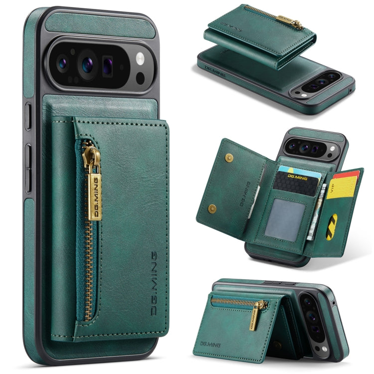 DG.MING M5 Series Zip RFID Multi Card Detachable Leather Phone Case, For Google Pixel 10 Pro XL, For Google Pixel 10 / Pixel 10 Pro, For Google Pixel 9 Pro XL, For Google Pixel 9 / 9 Pro, For Google Pixel 8 Pro, For Google Pixel 8
