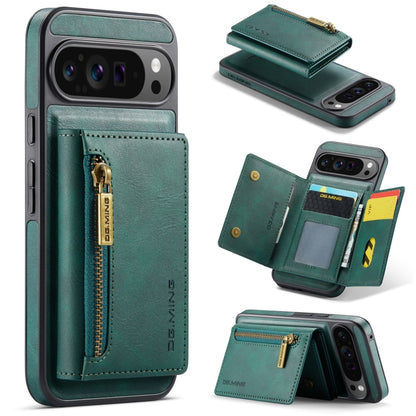DG.MING M5 Series Zip RFID Multi Card Detachable Leather Phone Case, For Google Pixel 10 Pro XL, For Google Pixel 10 / Pixel 10 Pro, For Google Pixel 9 Pro XL, For Google Pixel 9 / 9 Pro, For Google Pixel 8 Pro, For Google Pixel 8
