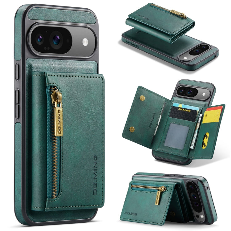 DG.MING M5 Series Zip RFID Multi Card Detachable Leather Phone Case, For Google Pixel 10 Pro XL, For Google Pixel 10 / Pixel 10 Pro, For Google Pixel 9 Pro XL, For Google Pixel 9 / 9 Pro, For Google Pixel 8 Pro, For Google Pixel 8