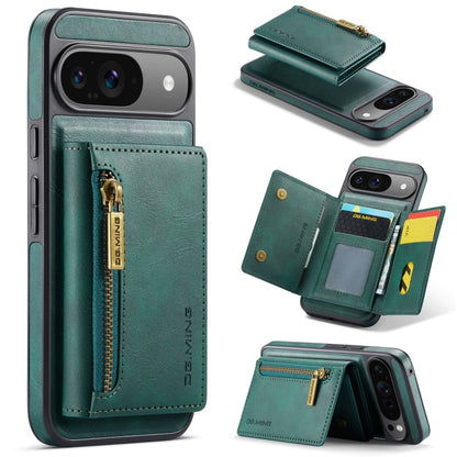 DG.MING M5 Series Zip RFID Multi Card Detachable Leather Phone Case, For Google Pixel 10 Pro XL, For Google Pixel 10 / Pixel 10 Pro, For Google Pixel 9 Pro XL, For Google Pixel 9 / 9 Pro, For Google Pixel 8 Pro, For Google Pixel 8