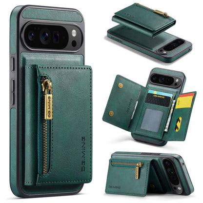 DG.MING M5 Series Zip RFID Multi Card Detachable Leather Phone Case, For Google Pixel 10 Pro XL, For Google Pixel 10 / Pixel 10 Pro, For Google Pixel 9 Pro XL, For Google Pixel 9 / 9 Pro, For Google Pixel 8 Pro, For Google Pixel 8