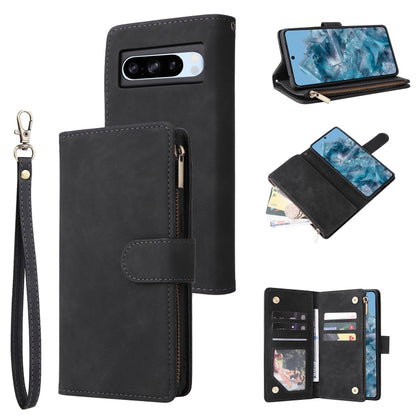 Multifunctional Multi-Card Wallet Phone Leather Case, For Google Pixel 11 Pro XL, For Google Pixel 11 / 11 Pro, For Google Pixel 10a, For Google Pixel 10 Pro XL, For Google Pixel 10 / 10 Pro, For Google Pixel 9a, For Google Pixel 9 Pro, For Google Pixe...