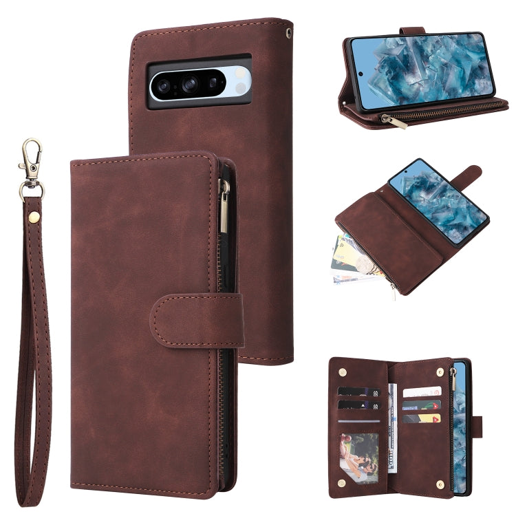 Multifunctional Multi-Card Wallet Phone Leather Case, For Google Pixel 11 Pro XL, For Google Pixel 11 / 11 Pro, For Google Pixel 10a, For Google Pixel 10 Pro XL, For Google Pixel 10 / 10 Pro, For Google Pixel 9a, For Google Pixel 9 Pro, For Google Pixe...