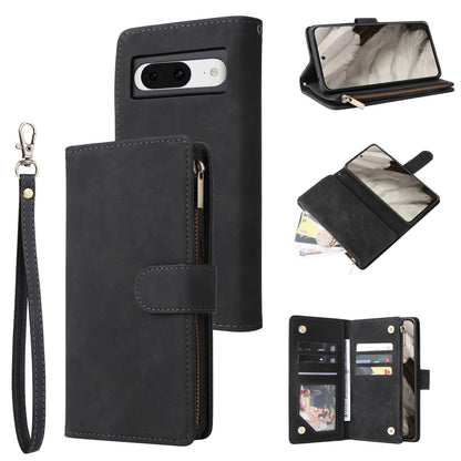 Multifunctional Multi-Card Wallet Phone Leather Case, For Google Pixel 11 Pro XL, For Google Pixel 11 / 11 Pro, For Google Pixel 10a, For Google Pixel 10 Pro XL, For Google Pixel 10 / 10 Pro, For Google Pixel 9a, For Google Pixel 9 Pro, For Google Pixe...
