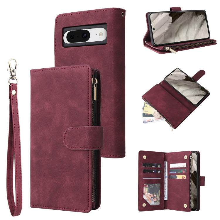 Multifunctional Multi-Card Wallet Phone Leather Case, For Google Pixel 11 Pro XL, For Google Pixel 11 / 11 Pro, For Google Pixel 10a, For Google Pixel 10 Pro XL, For Google Pixel 10 / 10 Pro, For Google Pixel 9a, For Google Pixel 9 Pro, For Google Pixe...