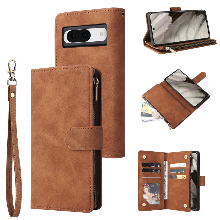 Multifunctional Multi-Card Wallet Phone Leather Case, For Google Pixel 11 Pro XL, For Google Pixel 11 / 11 Pro, For Google Pixel 10a, For Google Pixel 10 Pro XL, For Google Pixel 10 / 10 Pro, For Google Pixel 9a, For Google Pixel 9 Pro, For Google Pixe...