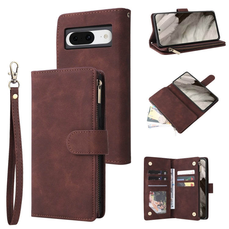 Multifunctional Multi-Card Wallet Phone Leather Case, For Google Pixel 11 Pro XL, For Google Pixel 11 / 11 Pro, For Google Pixel 10a, For Google Pixel 10 Pro XL, For Google Pixel 10 / 10 Pro, For Google Pixel 9a, For Google Pixel 9 Pro, For Google Pixe...