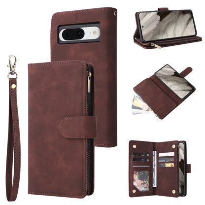 Multifunctional Multi-Card Wallet Phone Leather Case, For Google Pixel 11 Pro XL, For Google Pixel 11 / 11 Pro, For Google Pixel 10a, For Google Pixel 10 Pro XL, For Google Pixel 10 / 10 Pro, For Google Pixel 9a, For Google Pixel 9 Pro, For Google Pixe...