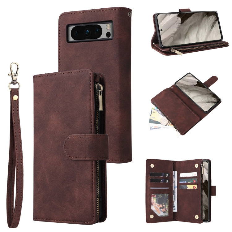 Multifunctional Multi-Card Wallet Phone Leather Case, For Google Pixel 11 Pro XL, For Google Pixel 11 / 11 Pro, For Google Pixel 10a, For Google Pixel 10 Pro XL, For Google Pixel 10 / 10 Pro, For Google Pixel 9a, For Google Pixel 9 Pro, For Google Pixe...