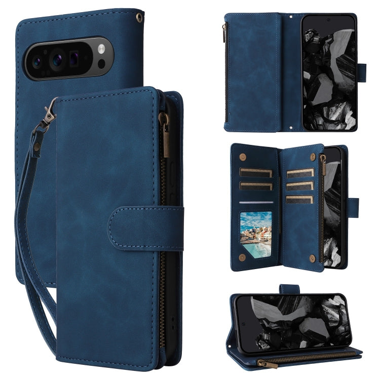 Multifunctional Multi-Card Wallet Phone Leather Case, For Google Pixel 11 Pro XL, For Google Pixel 11 / 11 Pro, For Google Pixel 10a, For Google Pixel 10 Pro XL, For Google Pixel 10 / 10 Pro, For Google Pixel 9a, For Google Pixel 9 Pro, For Google Pixe...