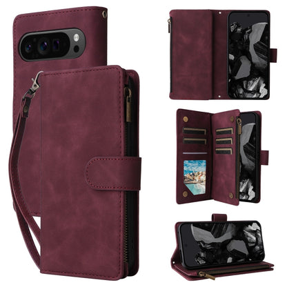 Multifunctional Multi-Card Wallet Phone Leather Case, For Google Pixel 11 Pro XL, For Google Pixel 11 / 11 Pro, For Google Pixel 10a, For Google Pixel 10 Pro XL, For Google Pixel 10 / 10 Pro, For Google Pixel 9a, For Google Pixel 9 Pro, For Google Pixe...