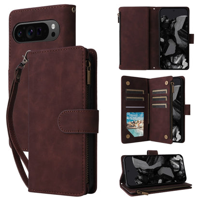 Multifunctional Multi-Card Wallet Phone Leather Case, For Google Pixel 11 Pro XL, For Google Pixel 11 / 11 Pro, For Google Pixel 10a, For Google Pixel 10 Pro XL, For Google Pixel 10 / 10 Pro, For Google Pixel 9a, For Google Pixel 9 Pro, For Google Pixe...