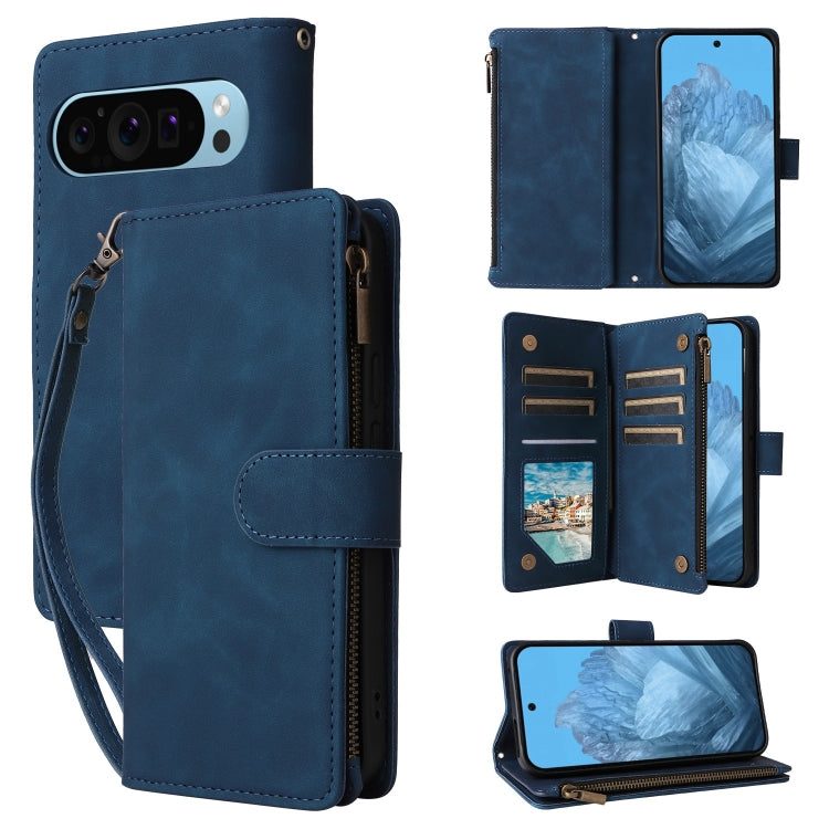Multifunctional Multi-Card Wallet Phone Leather Case, For Google Pixel 11 Pro XL, For Google Pixel 11 / 11 Pro, For Google Pixel 10a, For Google Pixel 10 Pro XL, For Google Pixel 10 / 10 Pro, For Google Pixel 9a, For Google Pixel 9 Pro, For Google Pixe...