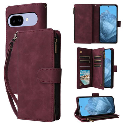 Multifunctional Multi-Card Wallet Phone Leather Case, For Google Pixel 11 Pro XL, For Google Pixel 11 / 11 Pro, For Google Pixel 10a, For Google Pixel 10 Pro XL, For Google Pixel 10 / 10 Pro, For Google Pixel 9a, For Google Pixel 9 Pro, For Google Pixe...