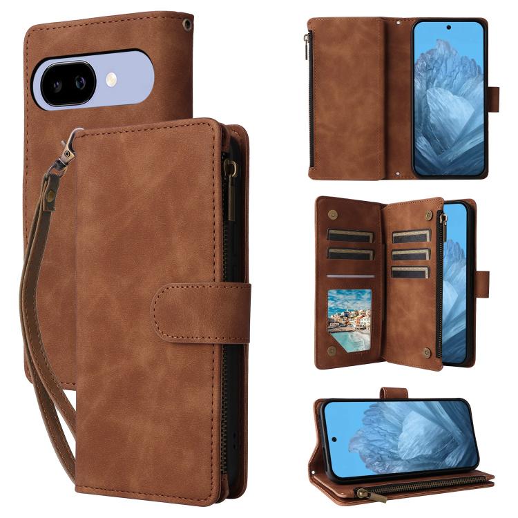 Multifunctional Multi-Card Wallet Phone Leather Case, For Google Pixel 11 Pro XL, For Google Pixel 11 / 11 Pro, For Google Pixel 10a, For Google Pixel 10 Pro XL, For Google Pixel 10 / 10 Pro, For Google Pixel 9a, For Google Pixel 9 Pro, For Google Pixe...
