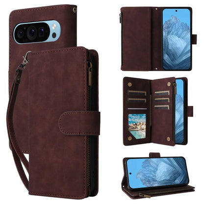 Multifunctional Multi-Card Wallet Phone Leather Case, For Google Pixel 11 Pro XL, For Google Pixel 11 / 11 Pro, For Google Pixel 10a, For Google Pixel 10 Pro XL, For Google Pixel 10 / 10 Pro, For Google Pixel 9a, For Google Pixel 9 Pro, For Google Pixe...