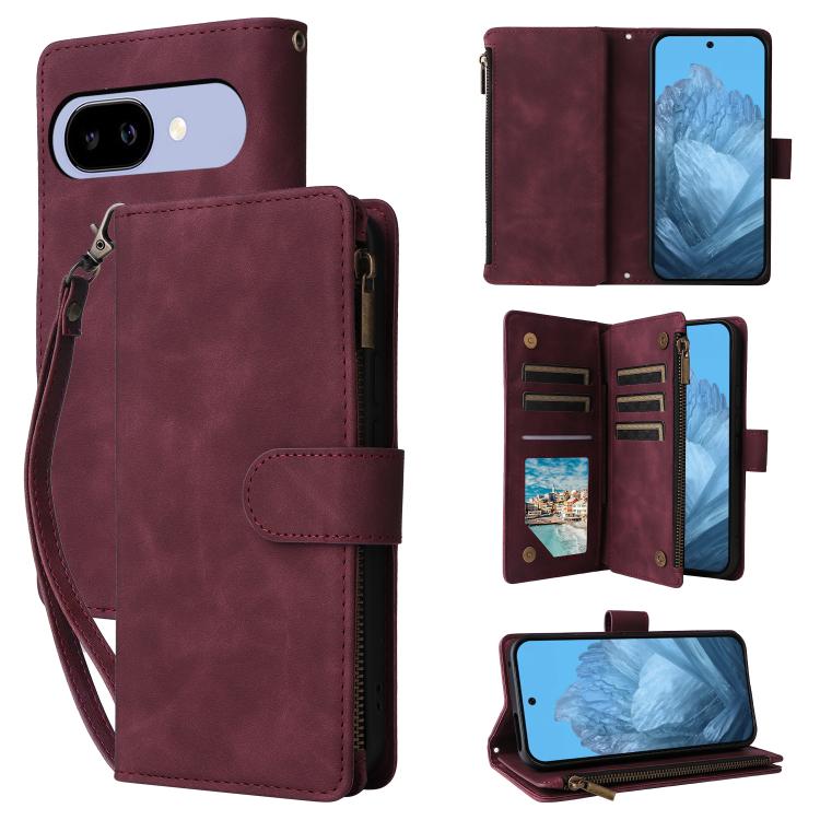 Multifunctional Multi-Card Wallet Phone Leather Case, For Google Pixel 11 Pro XL, For Google Pixel 11 / 11 Pro, For Google Pixel 10a, For Google Pixel 10 Pro XL, For Google Pixel 10 / 10 Pro, For Google Pixel 9a, For Google Pixel 9 Pro, For Google Pixe...