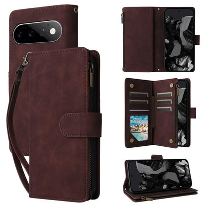 Multifunctional Multi-Card Wallet Phone Leather Case, For Google Pixel 11 Pro XL, For Google Pixel 11 / 11 Pro, For Google Pixel 10a, For Google Pixel 10 Pro XL, For Google Pixel 10 / 10 Pro, For Google Pixel 9a, For Google Pixel 9 Pro, For Google Pixe...