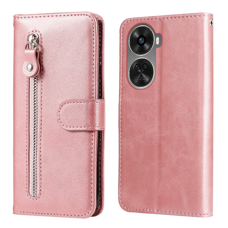 Fashion Calf Texture Zipper Leather Phone Case