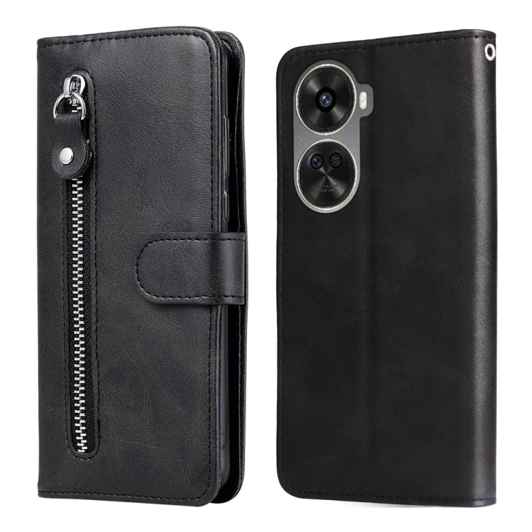 Fashion Calf Texture Zipper Leather Phone Case