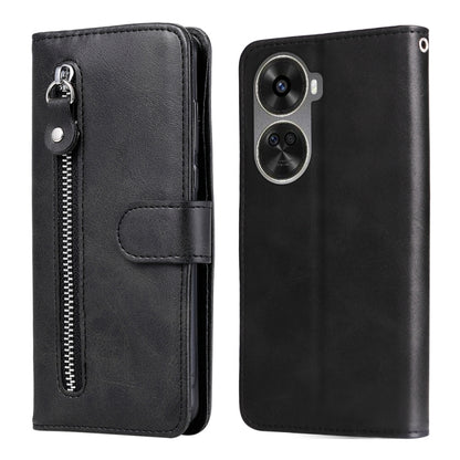 Fashion Calf Texture Zipper Leather Phone Case