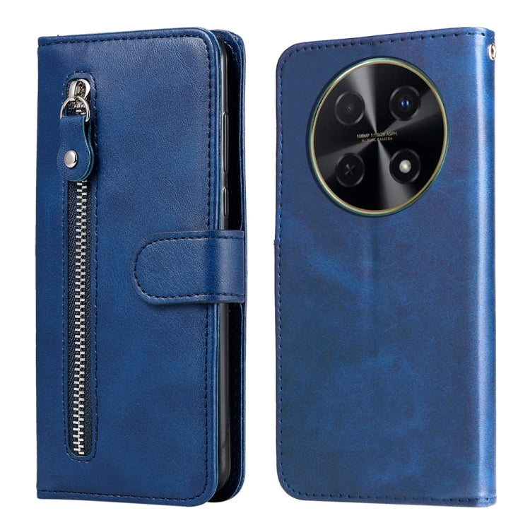 Fashion Calf Texture Zipper Leather Phone Case