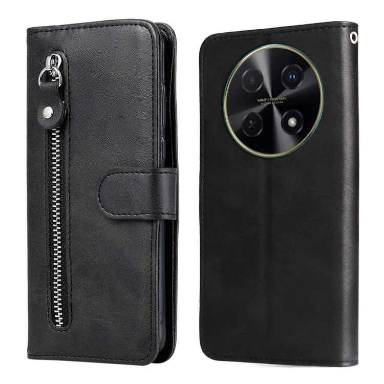 Fashion Calf Texture Zipper Leather Phone Case