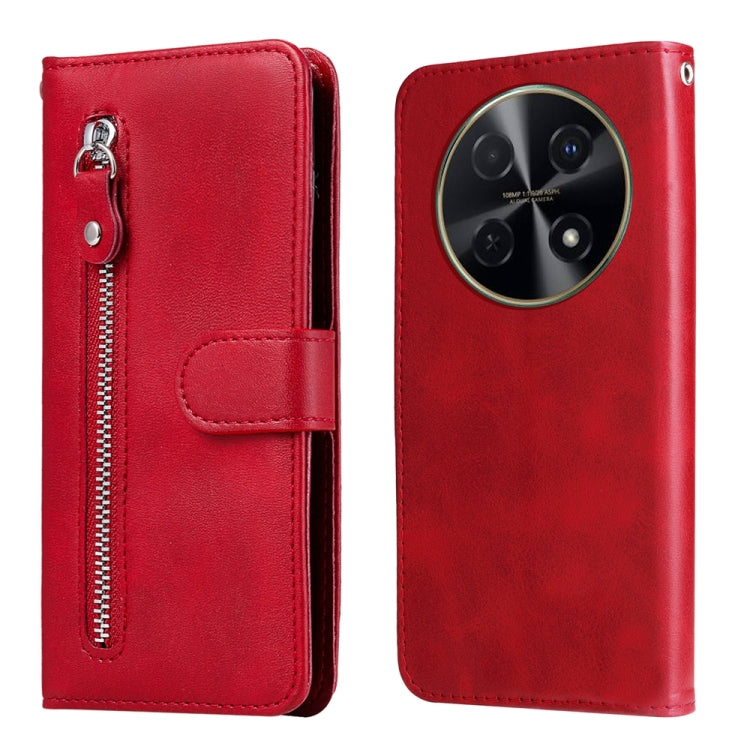 Fashion Calf Texture Zipper Leather Phone Case