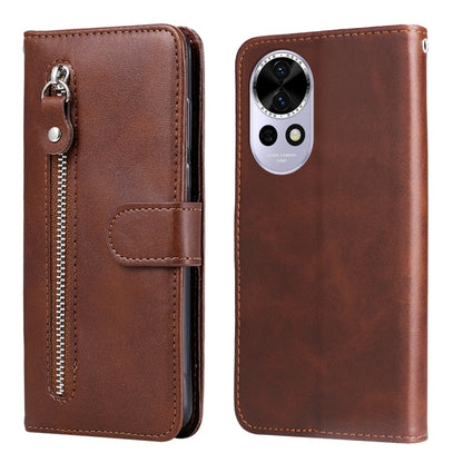 Fashion Calf Texture Zipper Leather Phone Case
