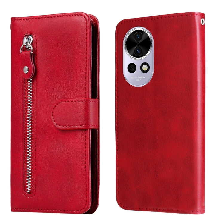 Fashion Calf Texture Zipper Leather Phone Case