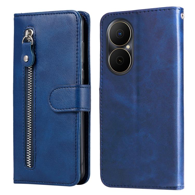 Fashion Calf Texture Zipper Leather Phone Case