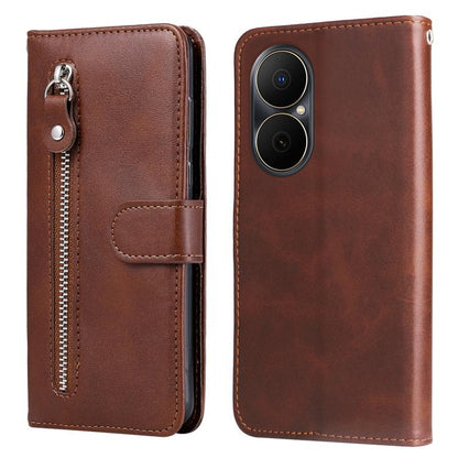 Fashion Calf Texture Zipper Leather Phone Case