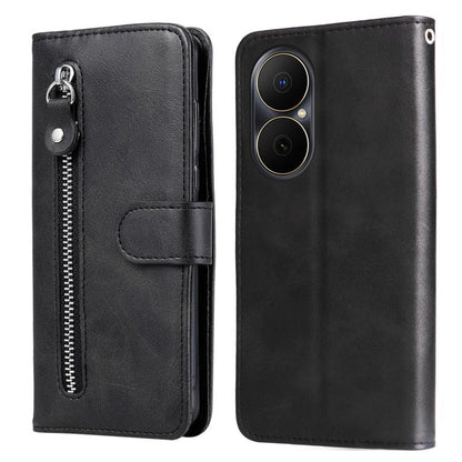 Fashion Calf Texture Zipper Leather Phone Case