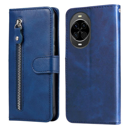 Fashion Calf Texture Zipper Leather Phone Case