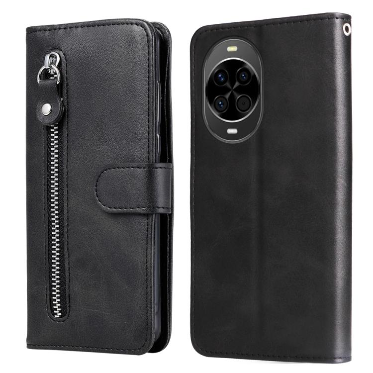 Fashion Calf Texture Zipper Leather Phone Case